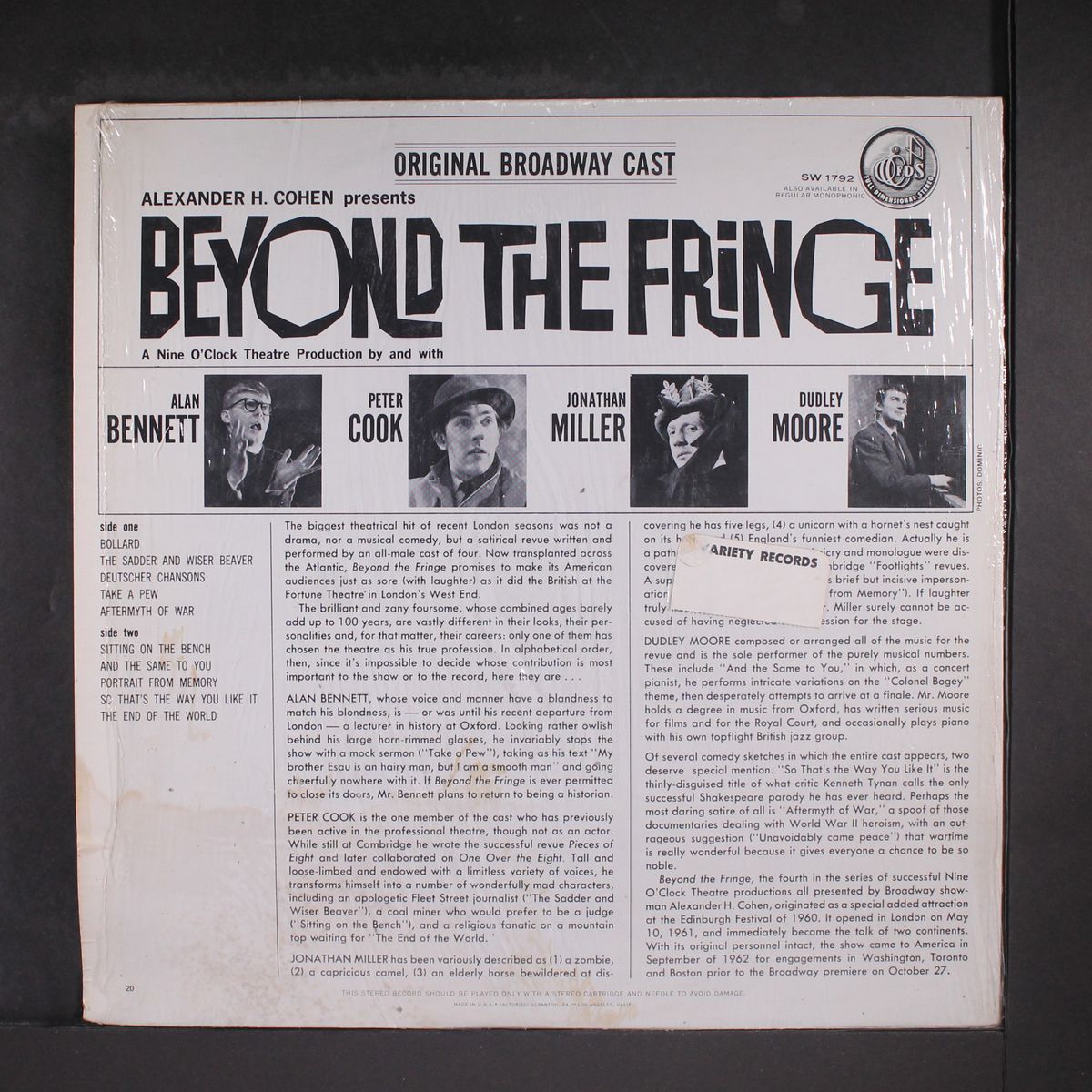 beyond the fringe by ORIGINAL CAST