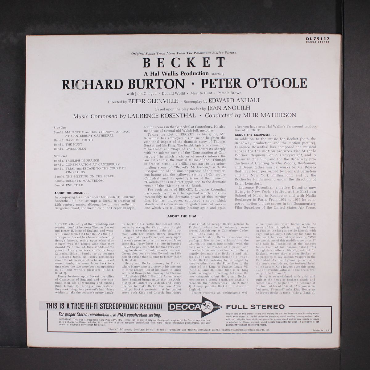 becket by SOUNDTRACK