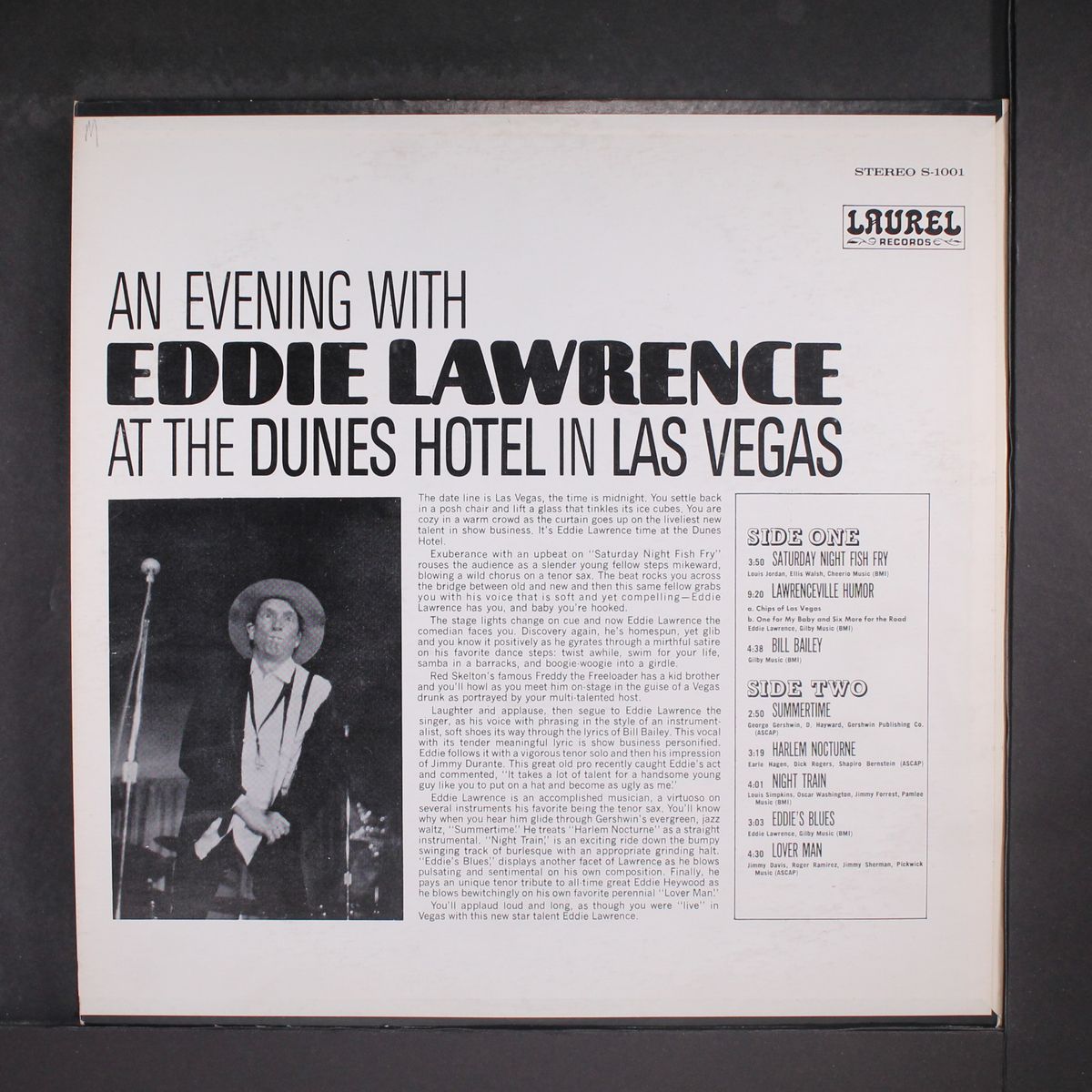 an evening with at the dunes by EDDIE LAWRENCE