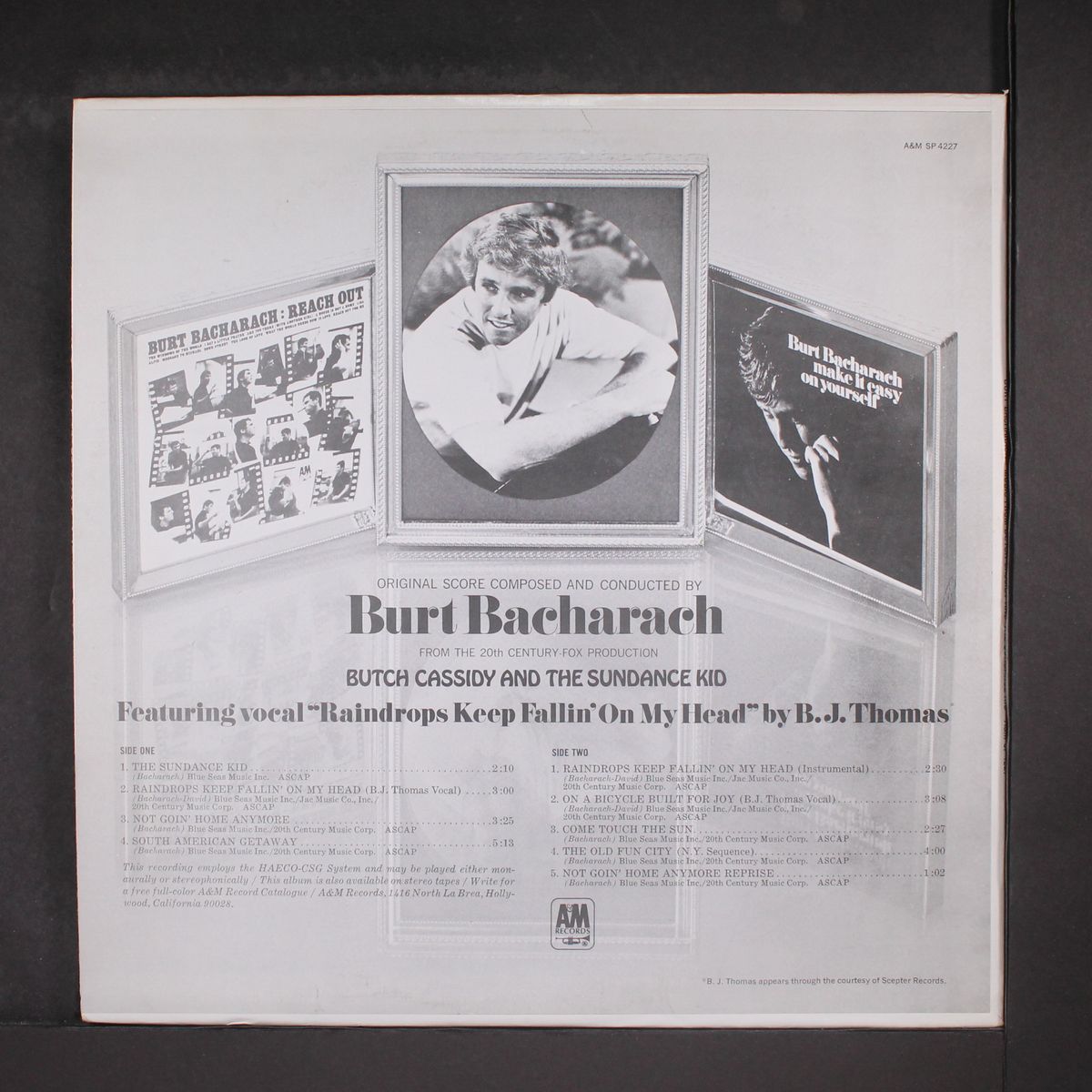 soundtrack butch cassidy and the sundance kid by BURT BACHARACH