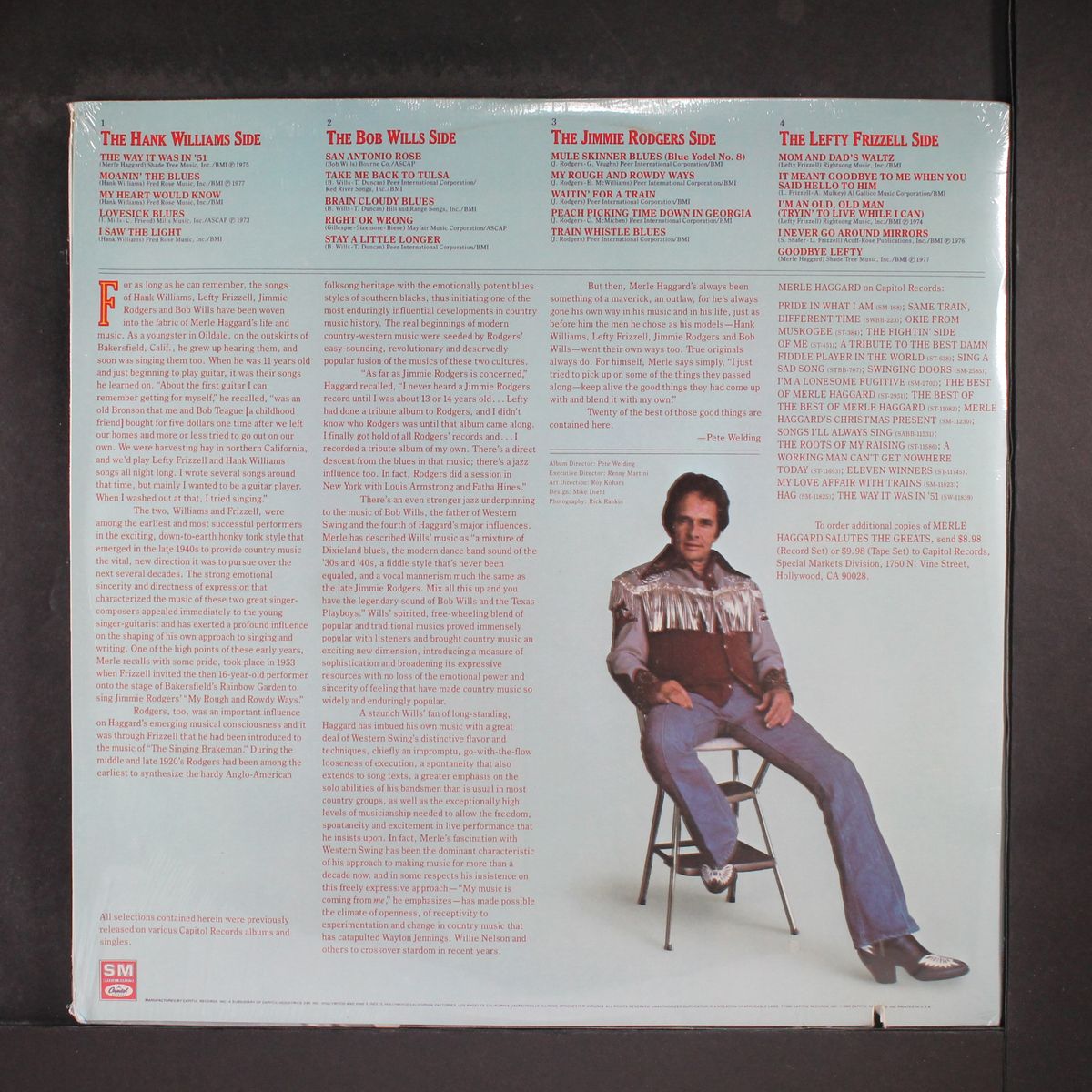salutes the greats by MERLE HAGGARD
