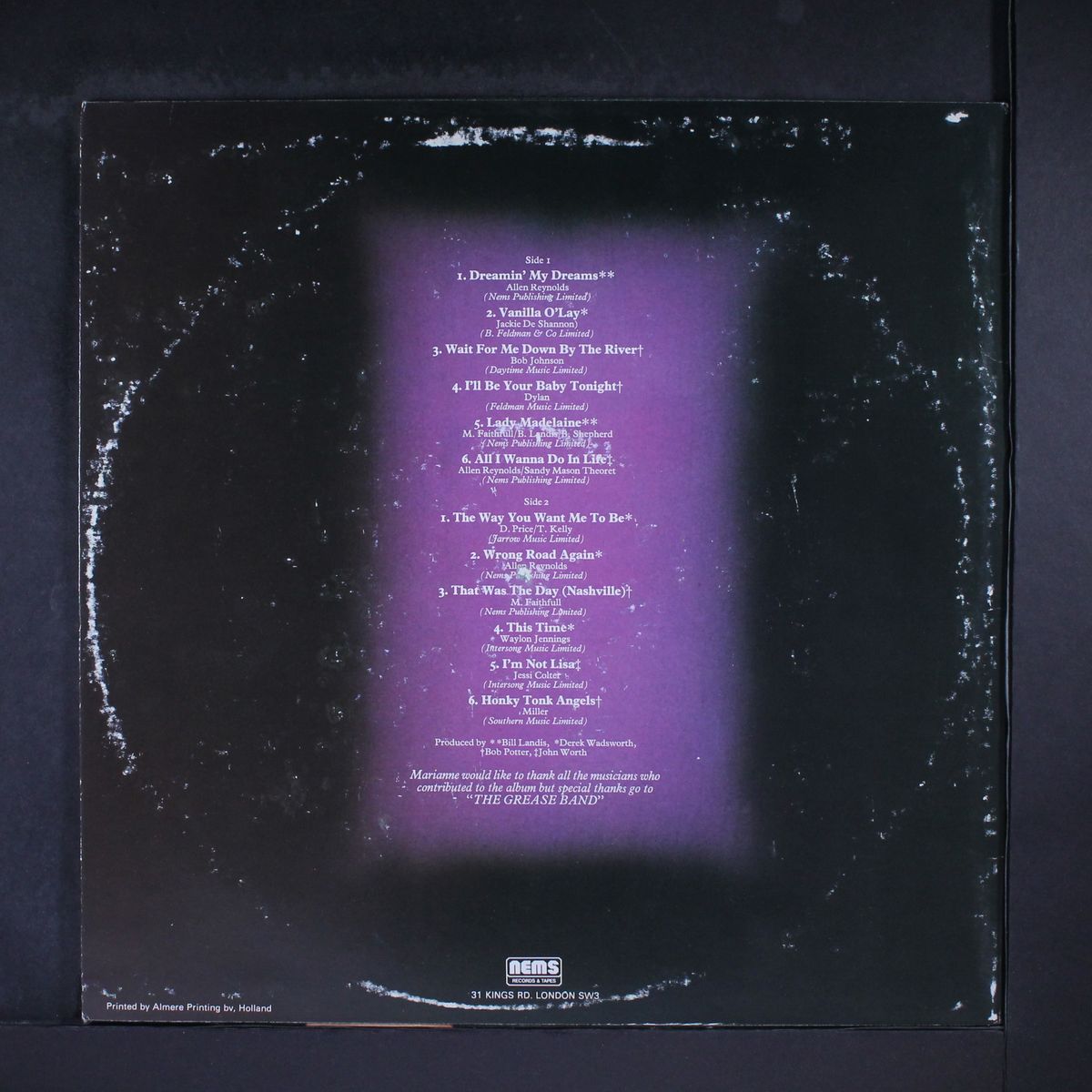 faithless by MARIANNE FAITHFULL