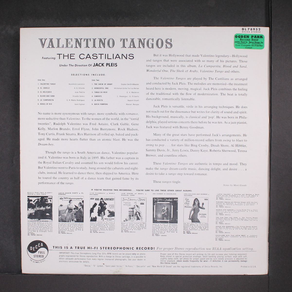 valentino tangos by CASTILIANS