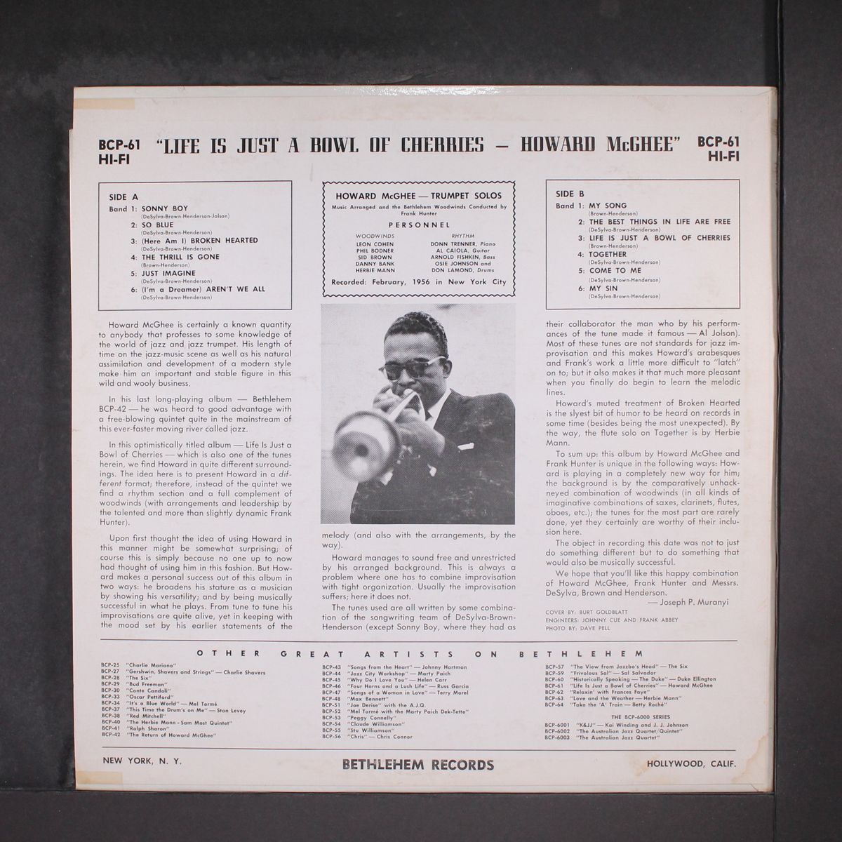 life is just a bowl of cherries by HOWARD MCGHEE