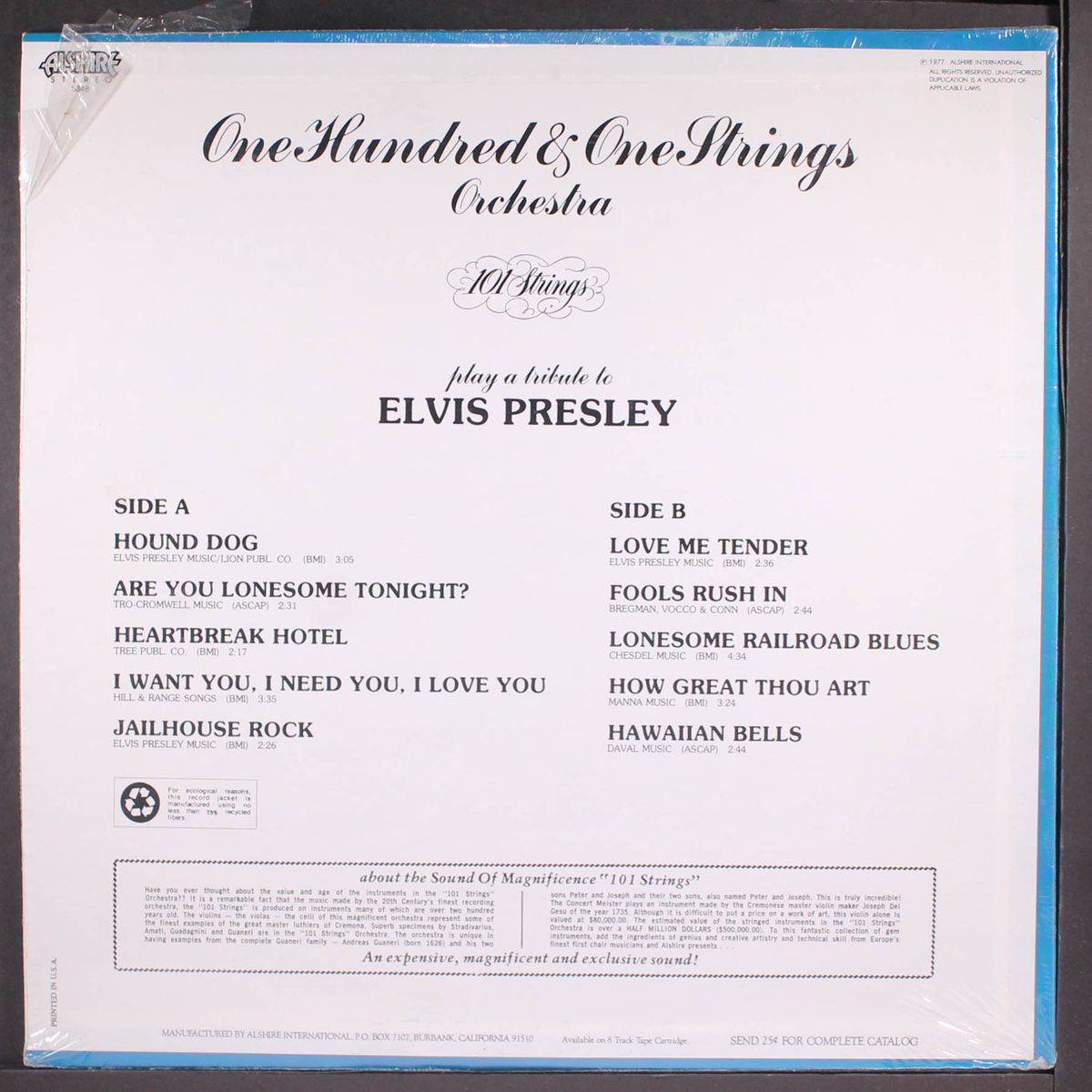 a tribute to elvis presley by 101 STRINGS