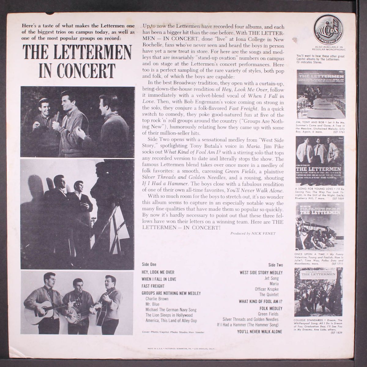 in concert by LETTERMEN