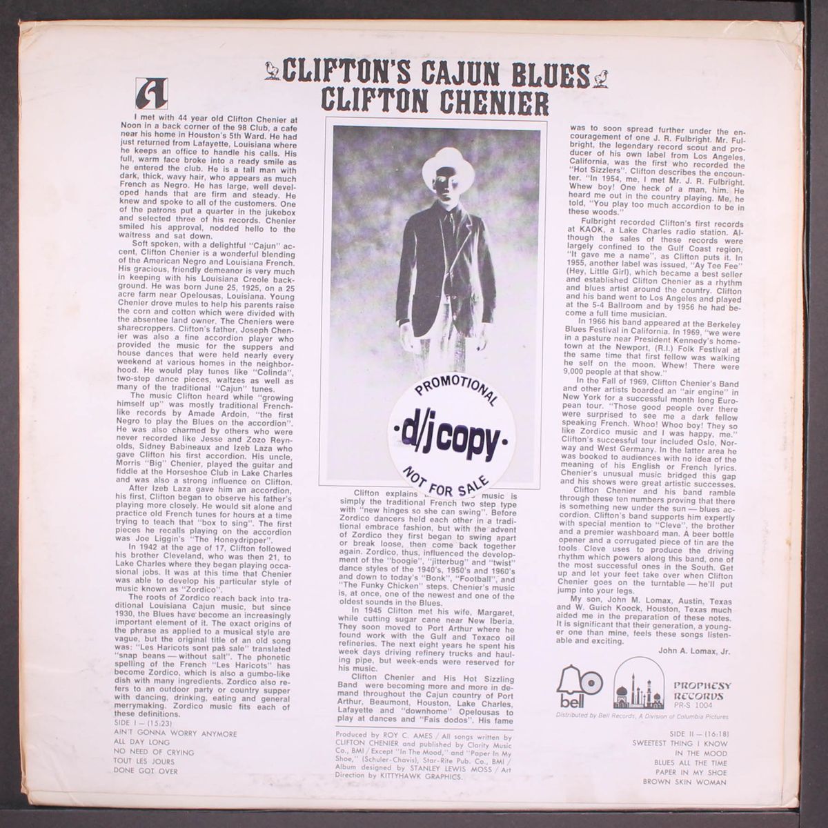 clifton's cajun blues by CLIFTON CHENIER