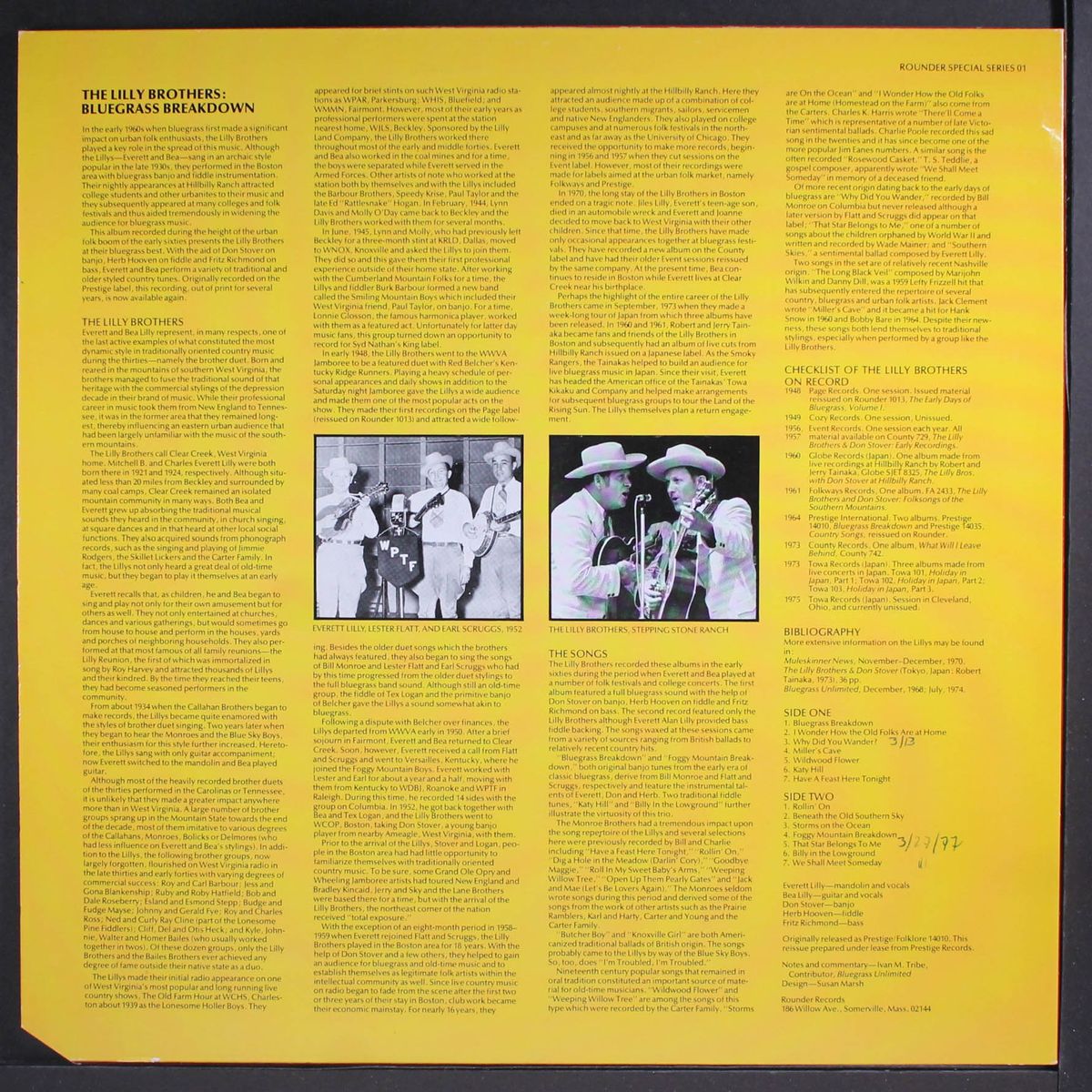 bluegrass breakdown by LILLY BROTHERS