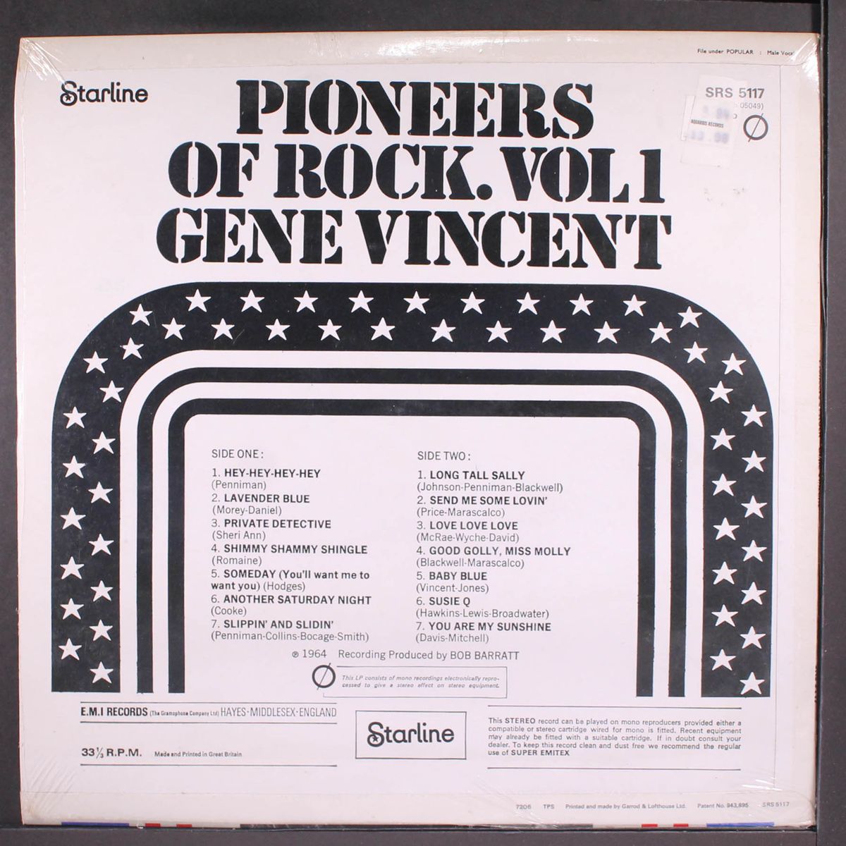 pioneers of rock, vol. 1 by GENE VINCENT