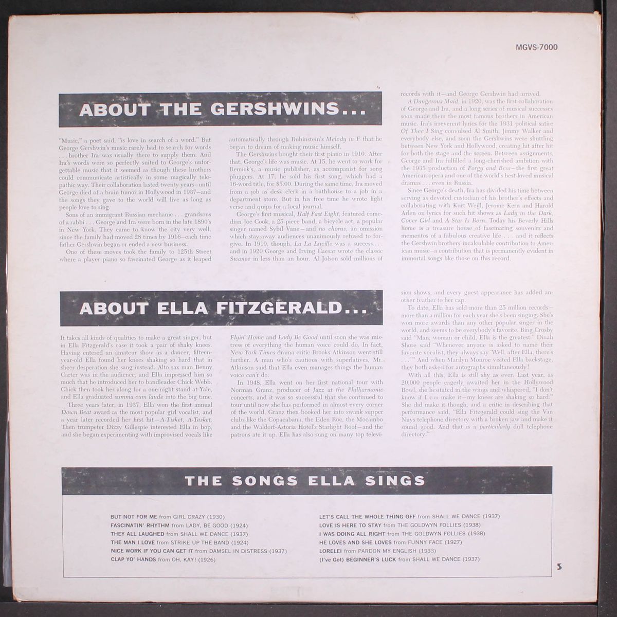 gershwin song book, vol 1 by ELLA FITZGERALD