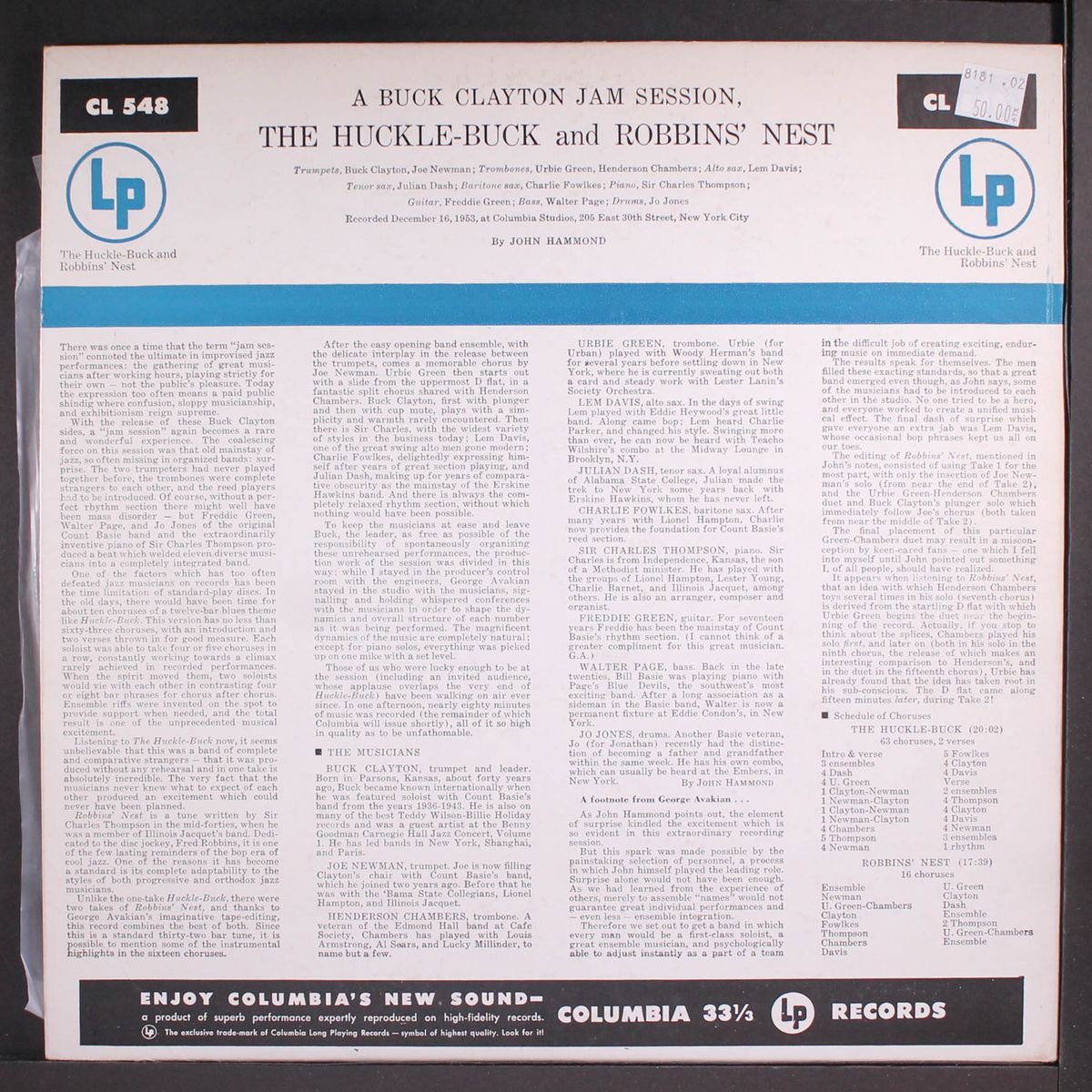 the huckle-buck and robbins' nest by BUCK CLAYTON