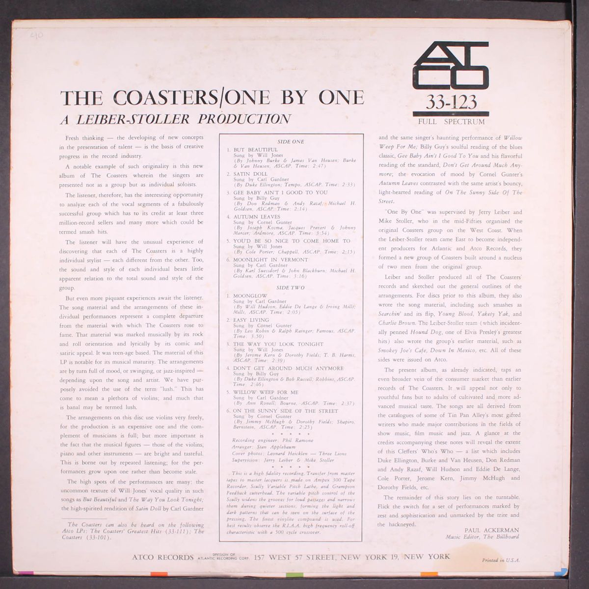 one by one by COASTERS