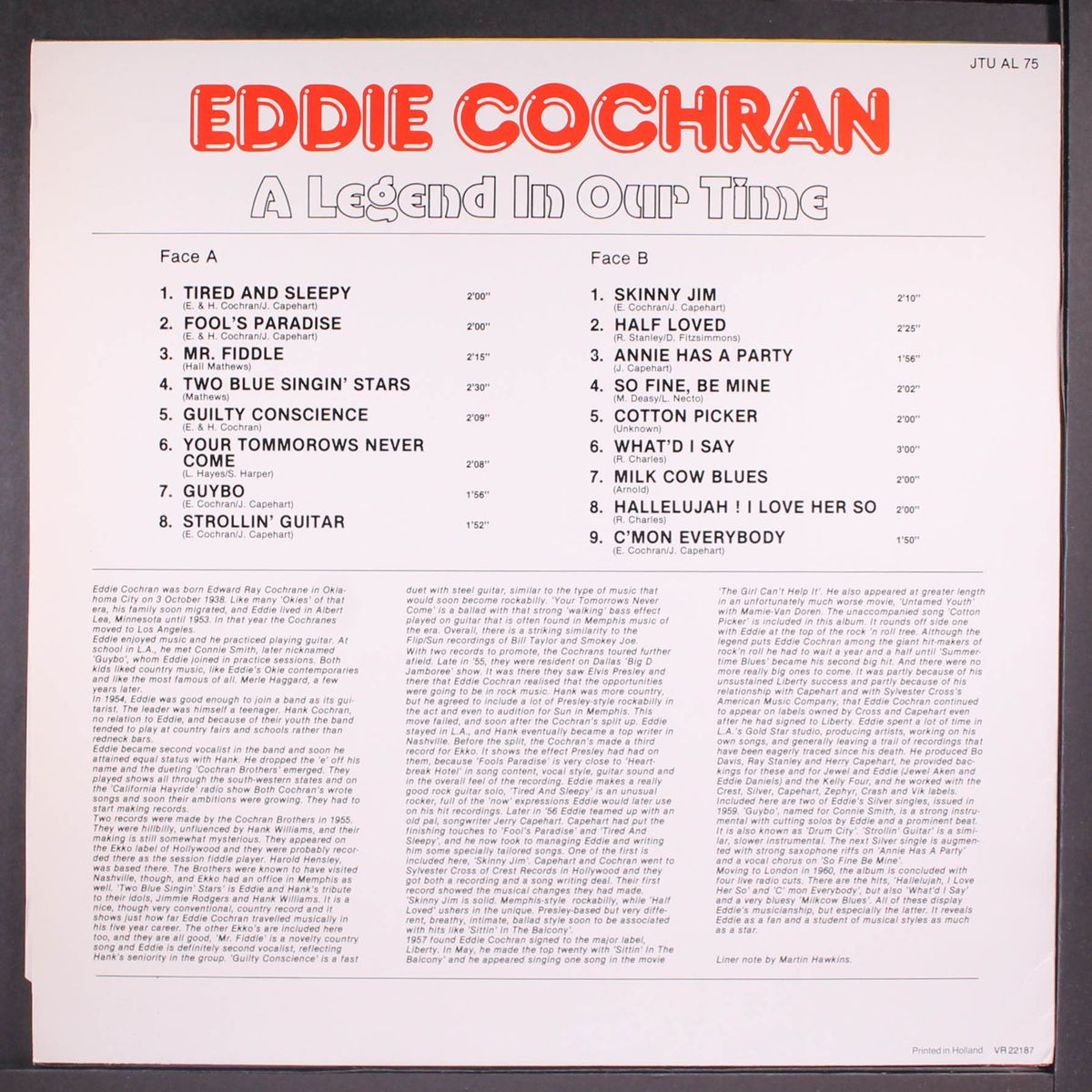 a legend in our time by EDDIE COCHRAN