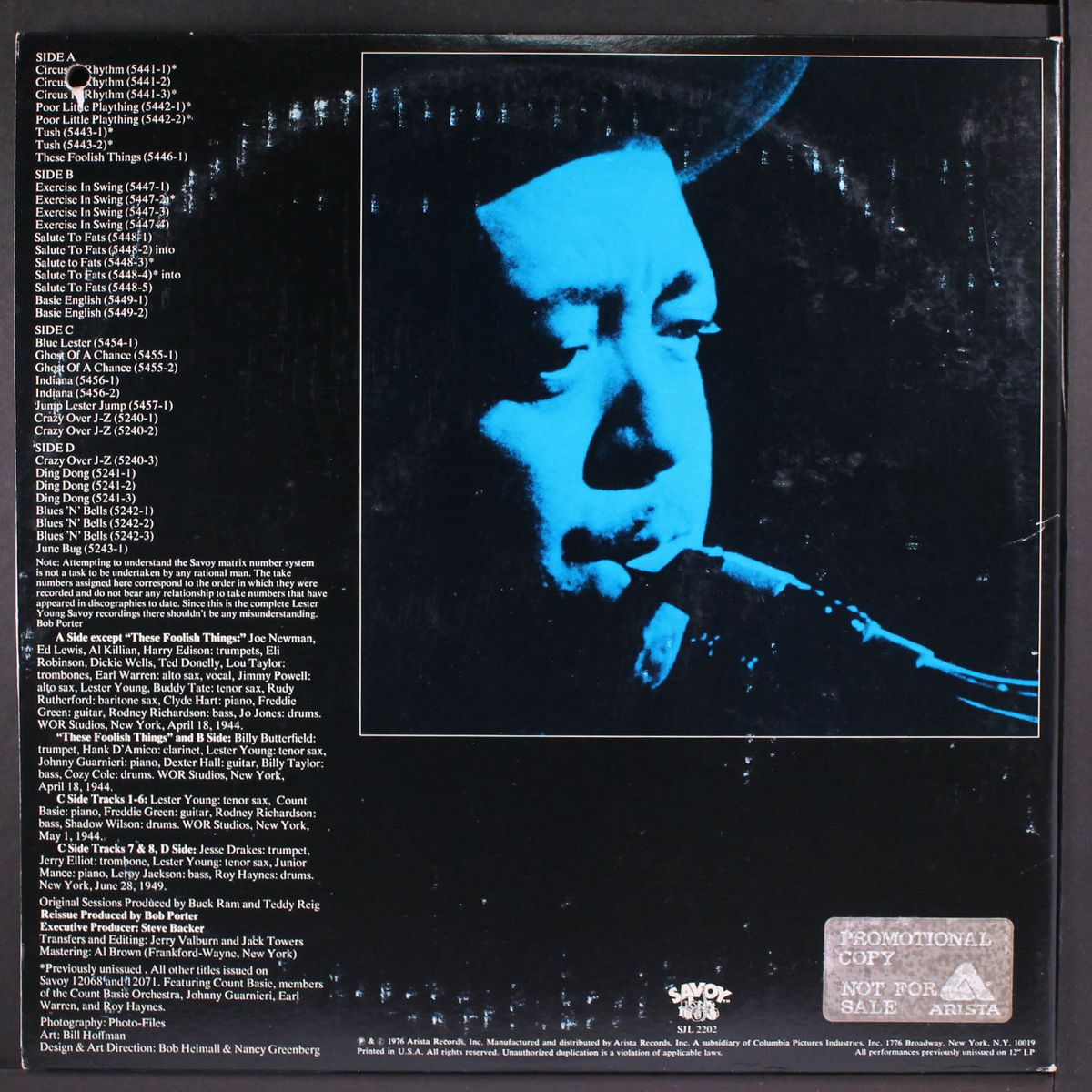 pres, the complete savoy recordings by LESTER YOUNG