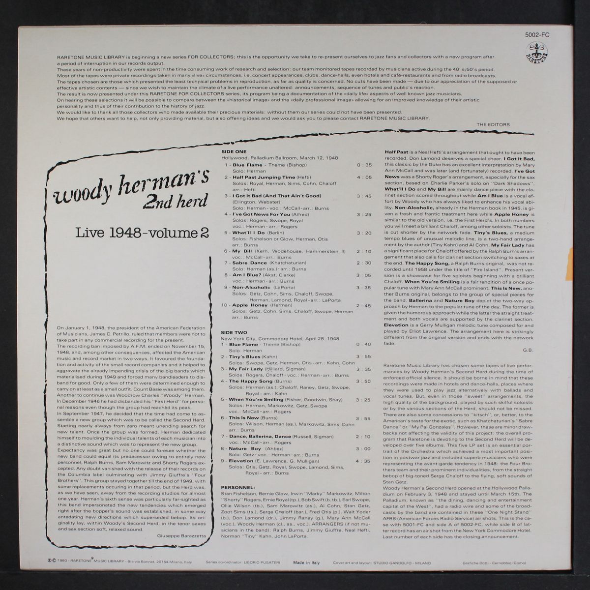 live 1948, vol. 2 by WOODY HERMAN