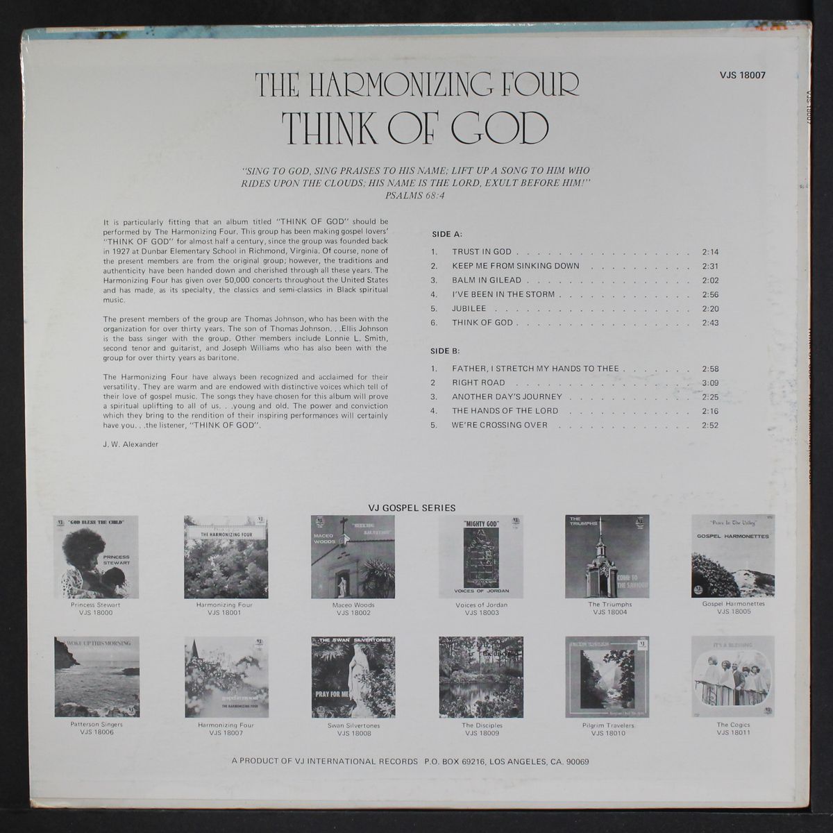 think of god by HARMONIZING FOUR