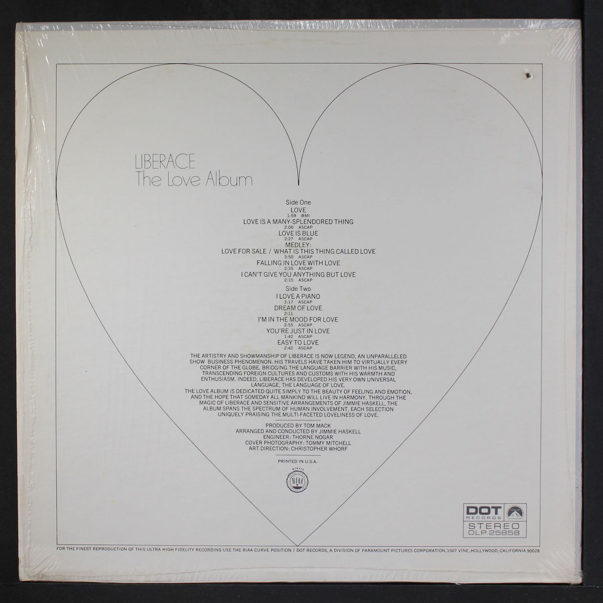 the love album by LIBERACE