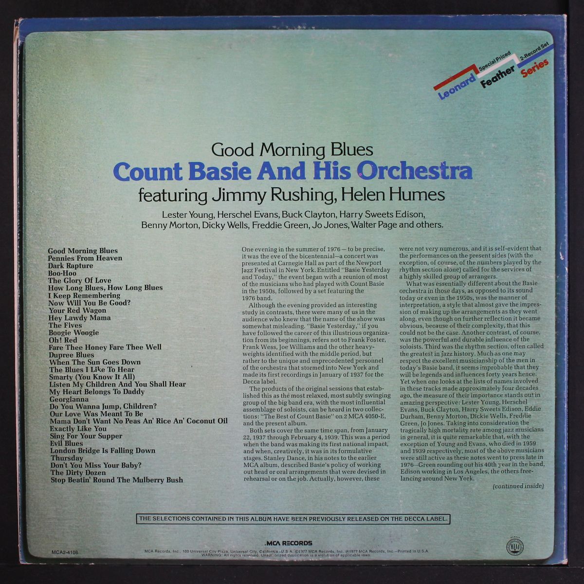 good morning blues by COUNT BASIE