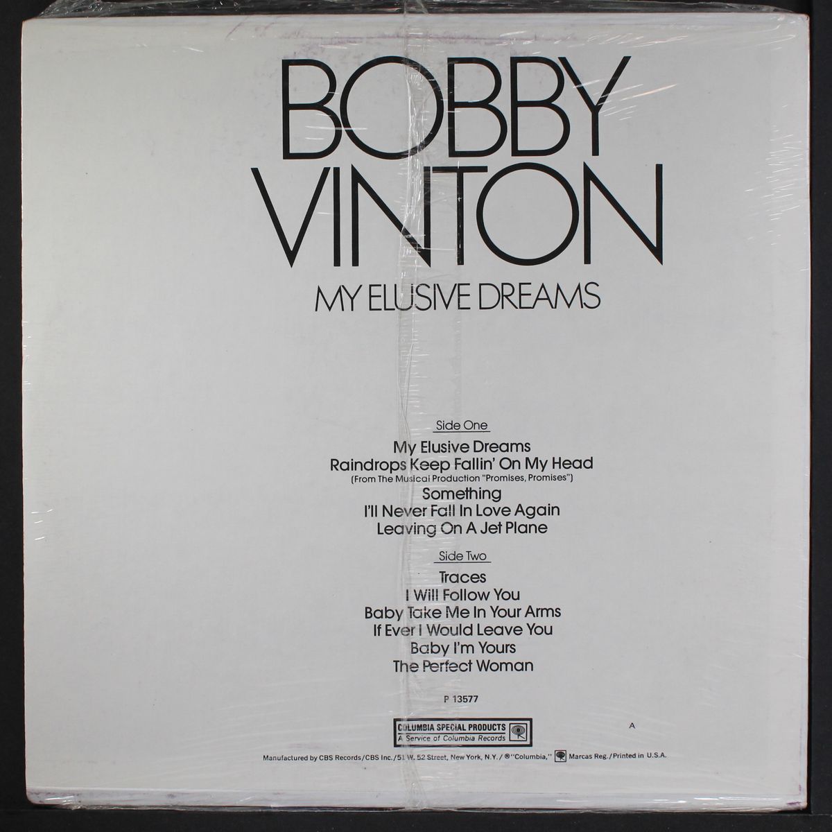 my elusive dreams by BOBBY VINTON
