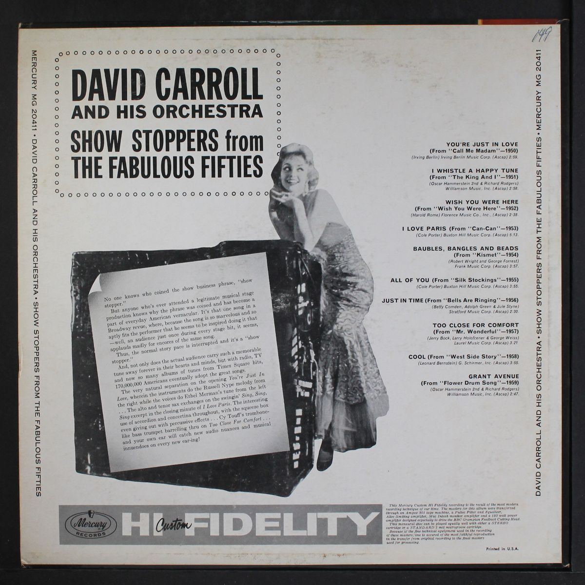 show stoppers from the fabulous fifties by DAVID CARROLL