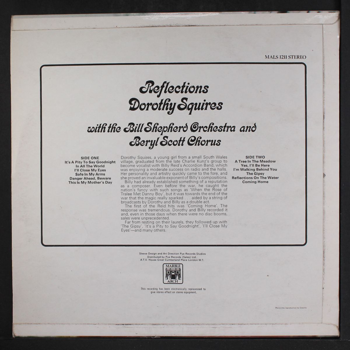 reflections by DOROTHY SQUIRES