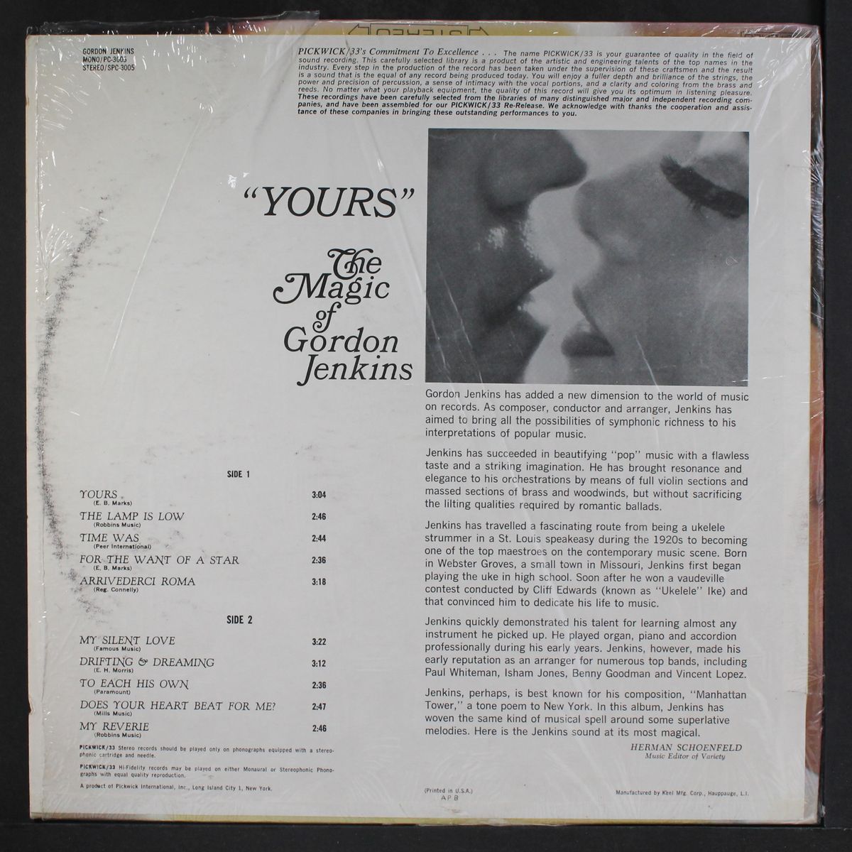 yours - the magic of by GORDON JENKINS