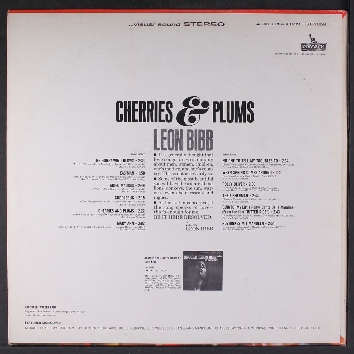 cherries & plums by LEON BIBB
