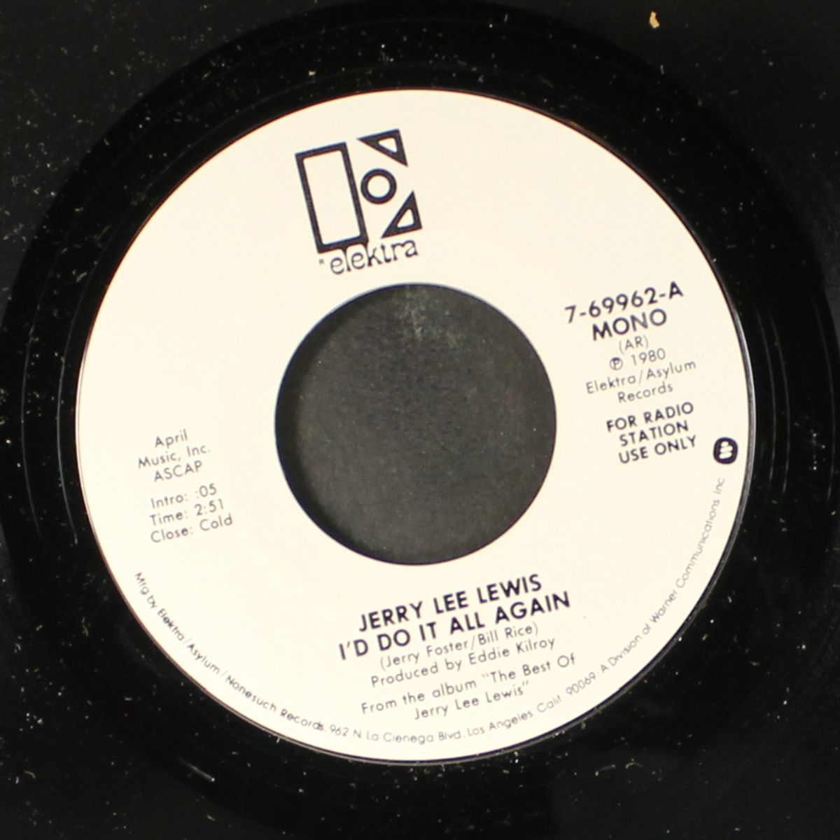 i'd do it all again / mono by JERRY LEE LEWIS