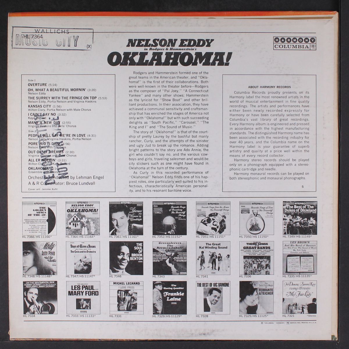 in rodger & hammerstein's oklahoma! by NELSON EDDY