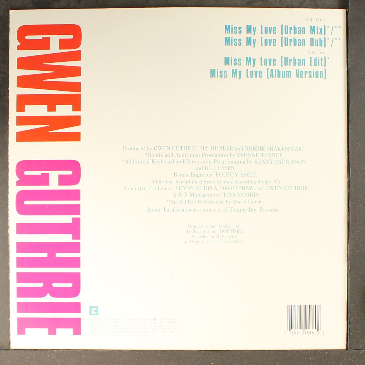 miss my love (4 mixes) by GWEN GUTHRIE