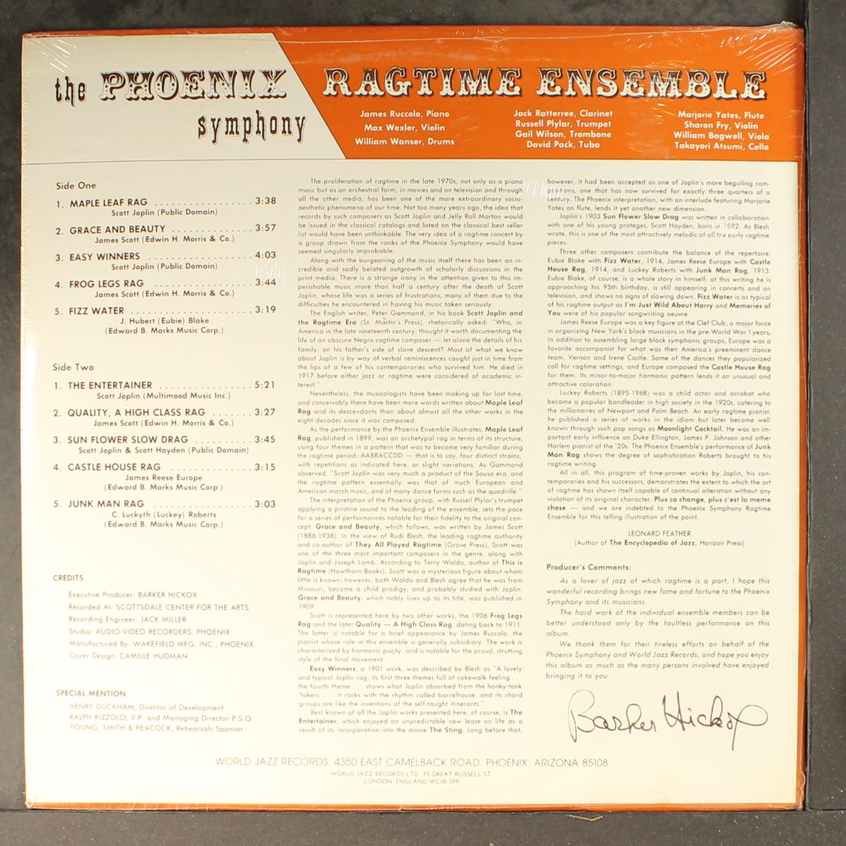 phoenix ragtime ensemble by PHOENIX RAGTIME ENSEMBLE
