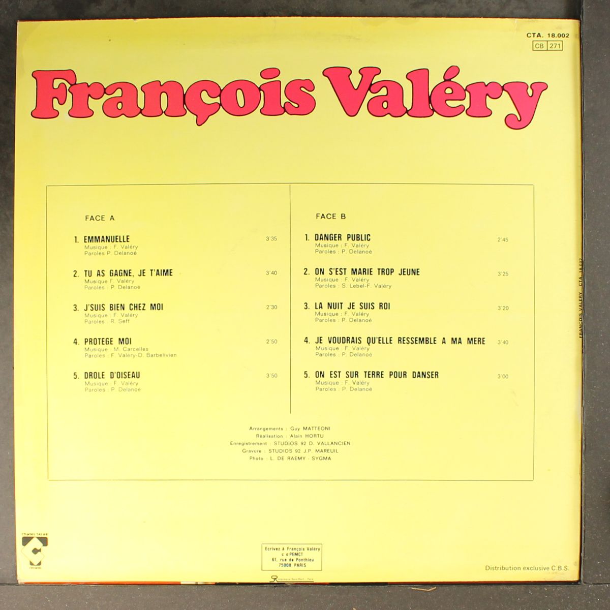 emmanuelle by FRANCOIS VALERY