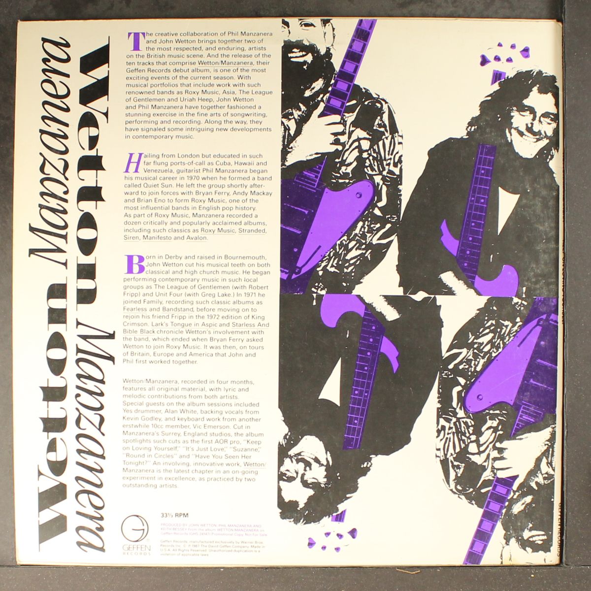 keep on loving yourself / same by WETTON / MANZANERA