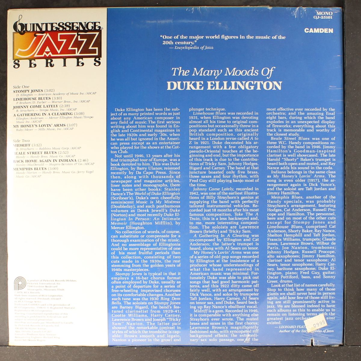 the many moods of by DUKE ELLINGTON