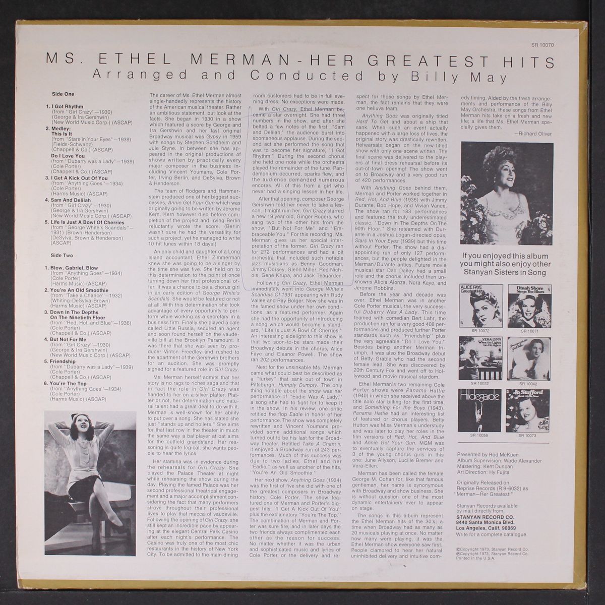her greatest hits by ETHEL MERMAN