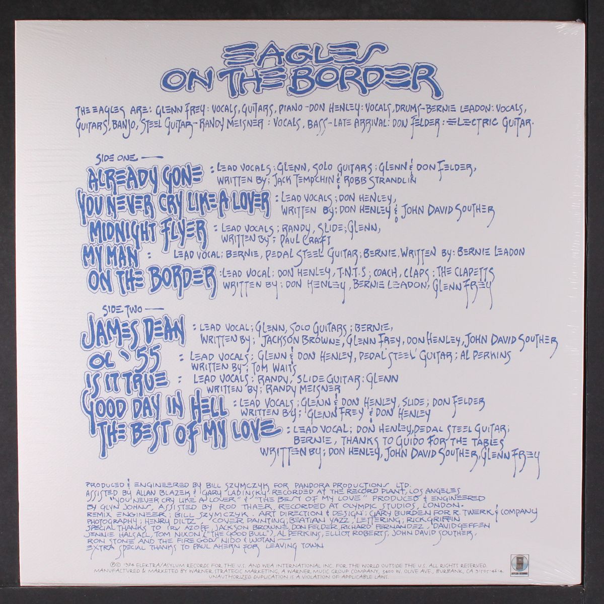 on the border by EAGLES