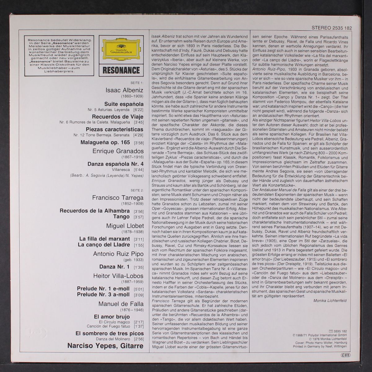 spanische gitarrenmusik by NARCISO YEPES