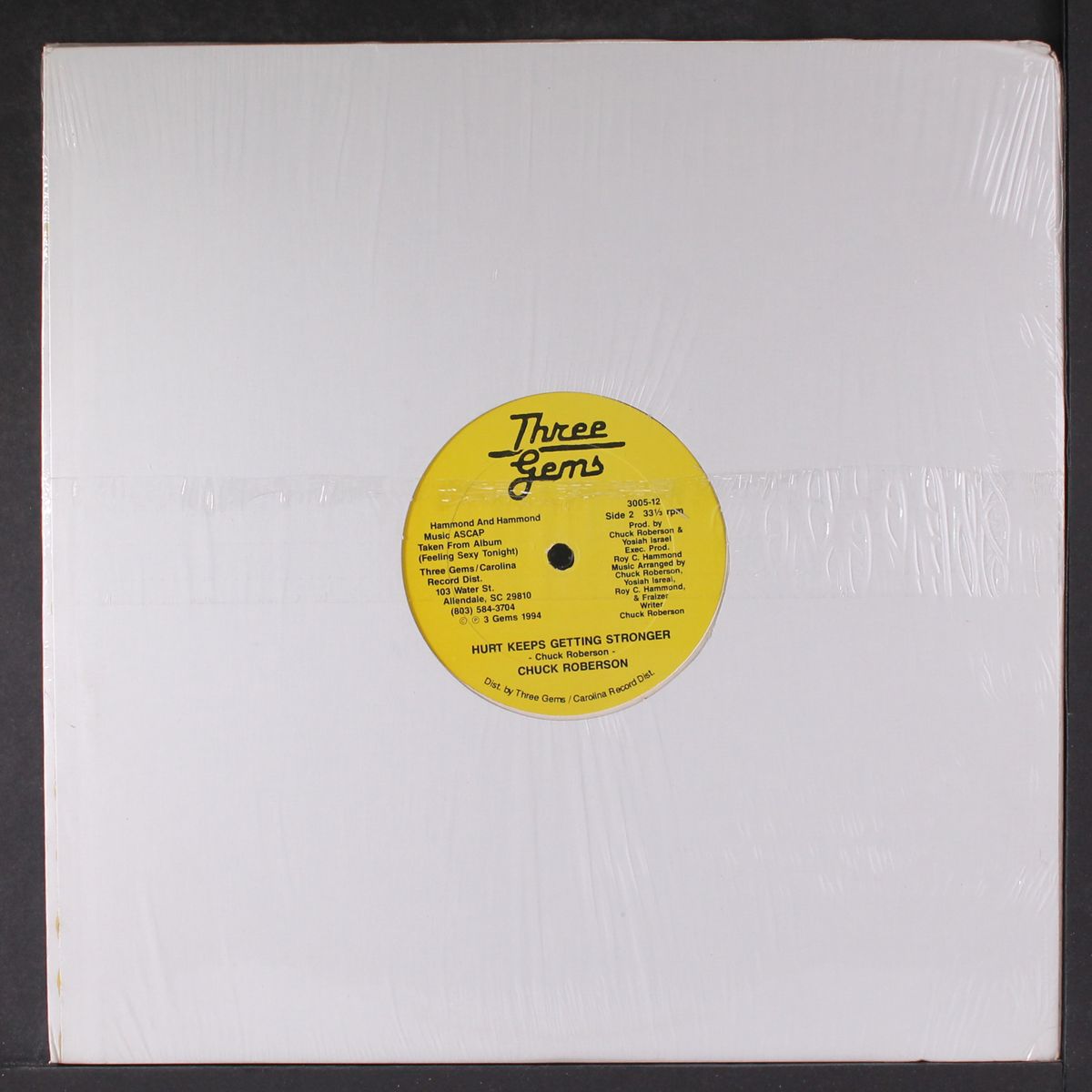 she's pouring it on / hurt keeps getting stronger by CHUCK ROBERSON