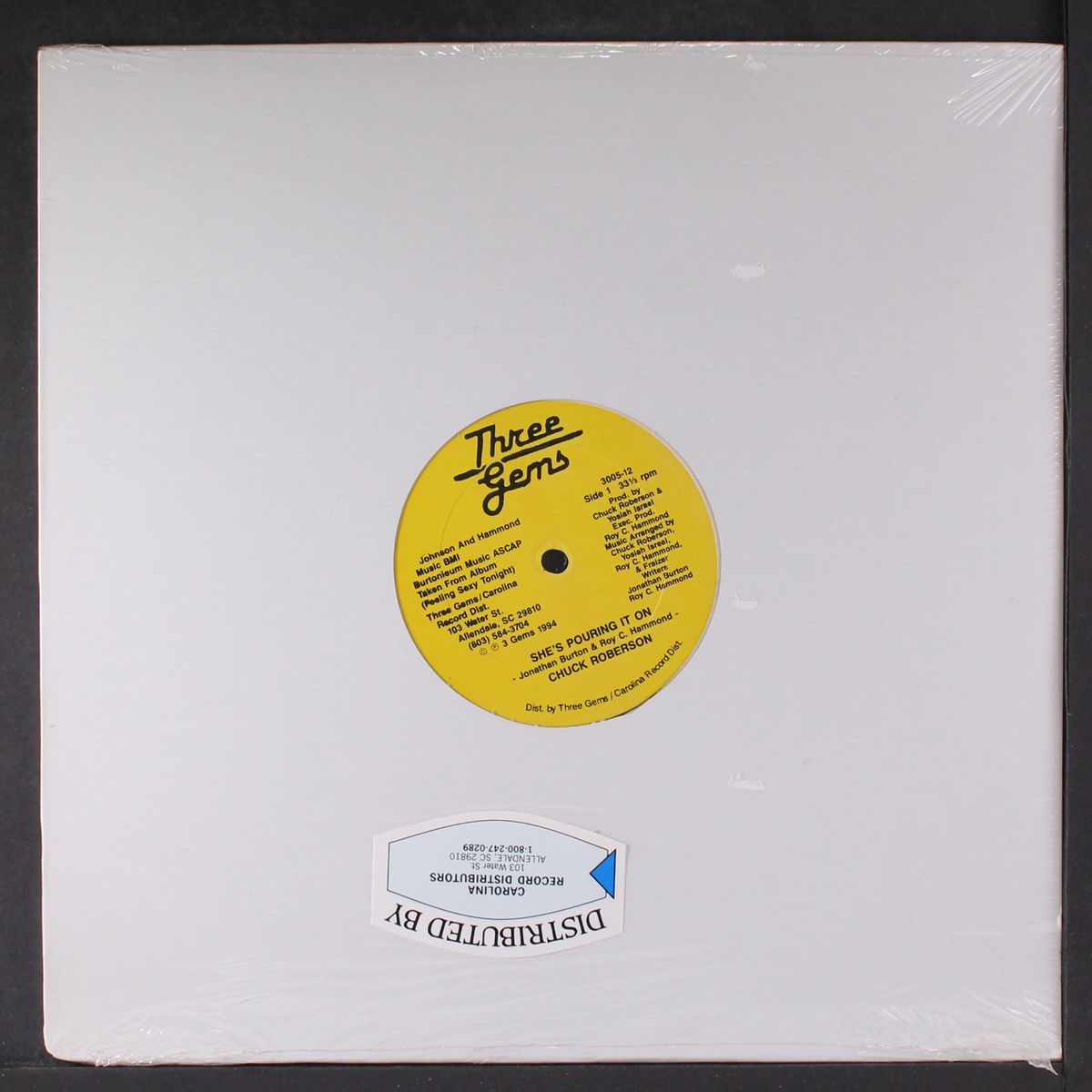 she's pouring it on / hurt keeps getting stronger by CHUCK ROBERSON