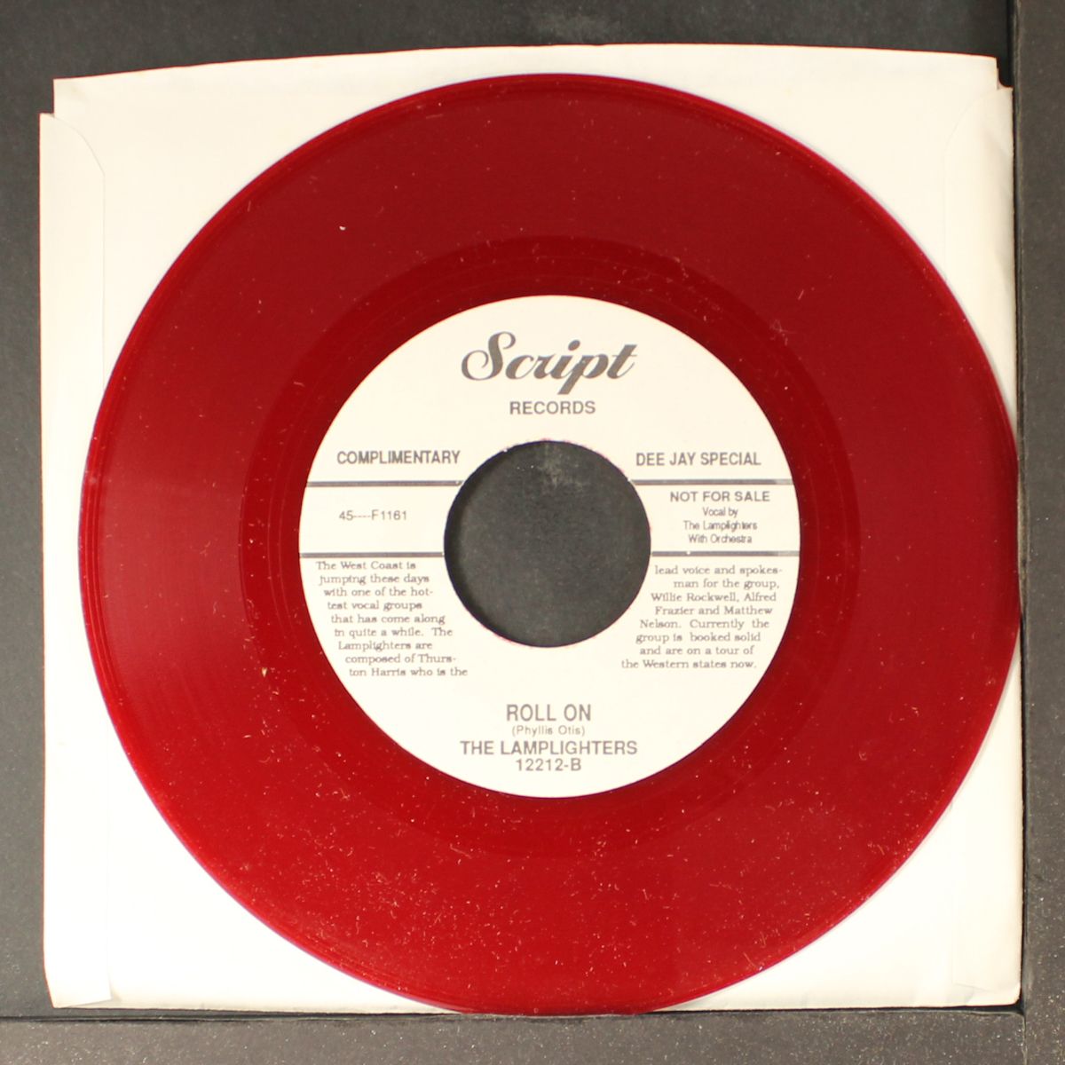 never let me go / roll on by EDDIE HOLMAN & GROUP / LAMPLIGHTERS