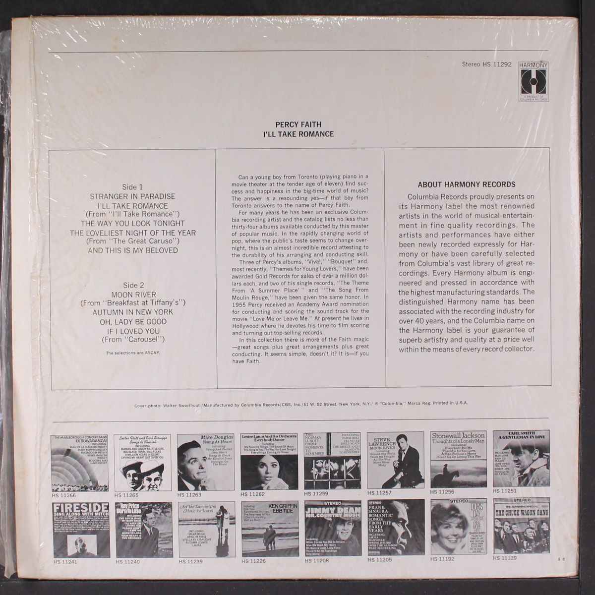 i'll take romance by PERCY FAITH