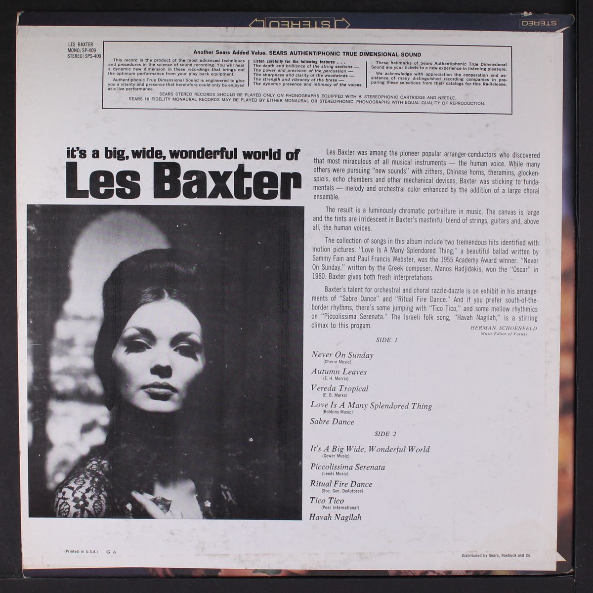 it's a big, wide wonderful world by LES BAXTER