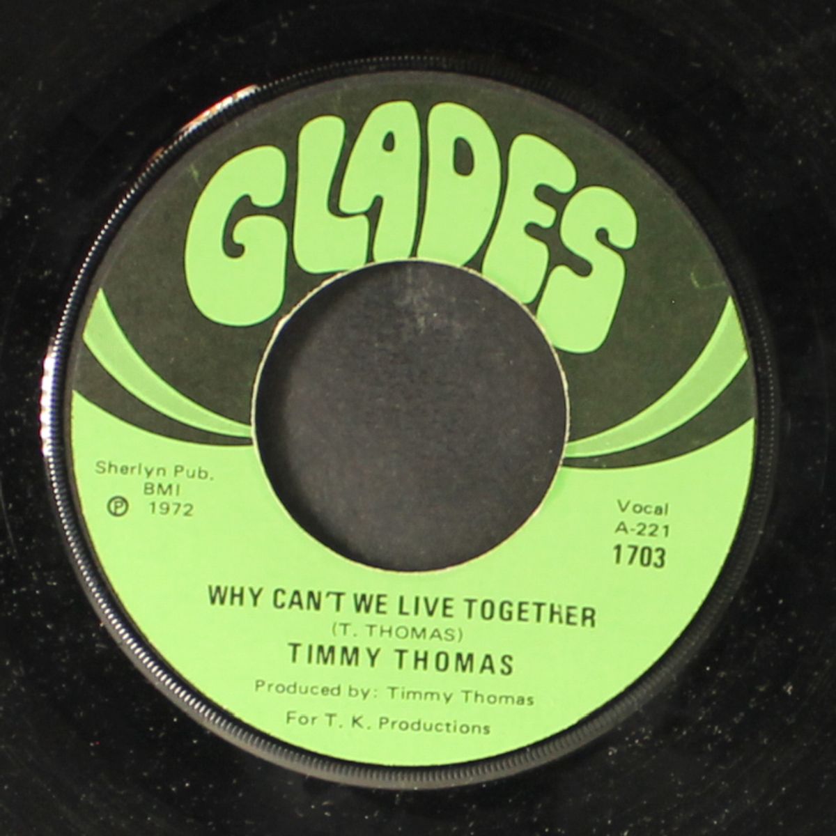 why can't we live together / funky me by TIMMY THOMAS