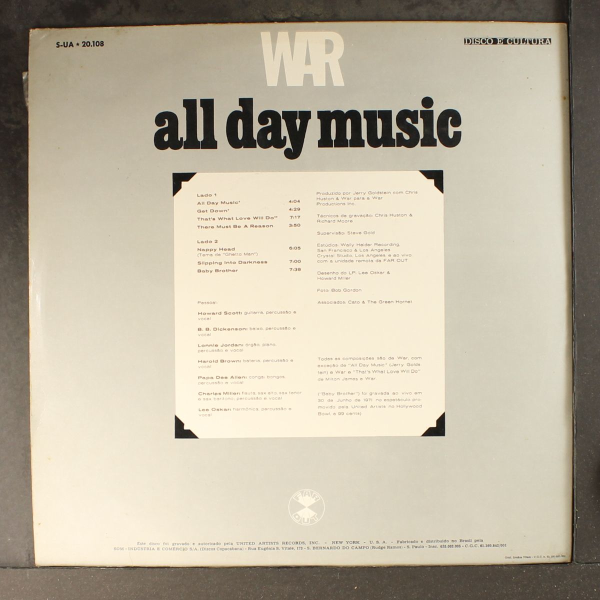 all day music by WAR