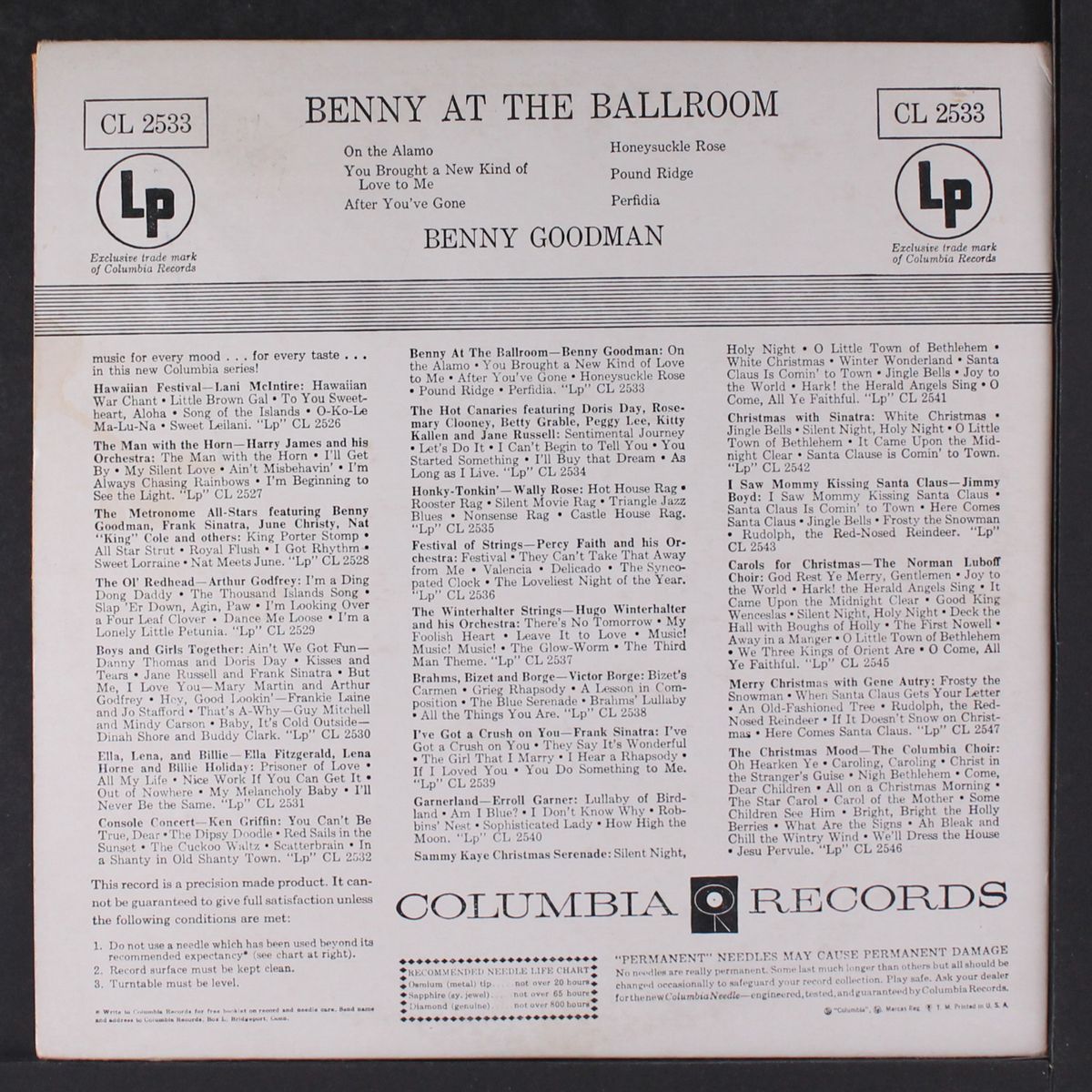 benny at the ballroom by BENNY GOODMAN