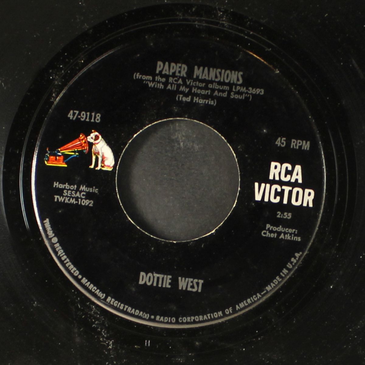 paper mansions / someone's gotta cry by DOTTIE WEST