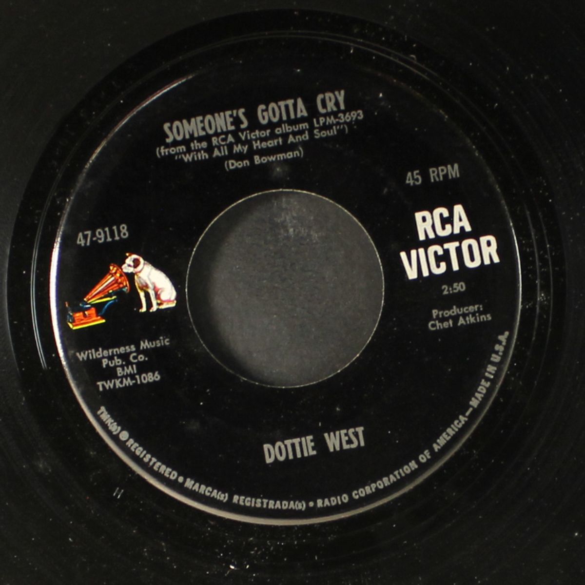 paper mansions / someone's gotta cry by DOTTIE WEST