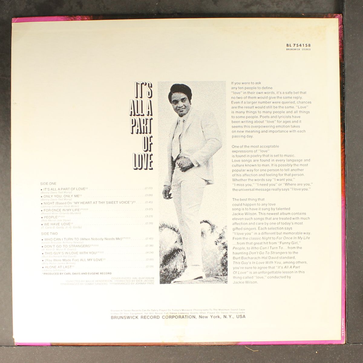 it's all a part of love by JACKIE WILSON