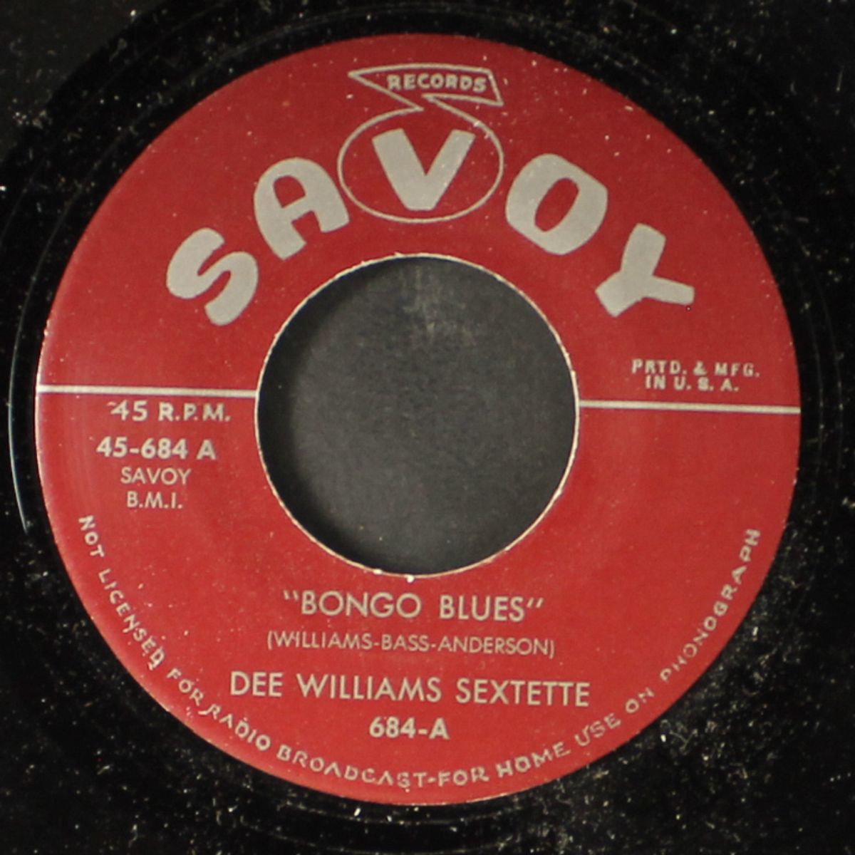 bongo blues / dee's boogie by DEE WILLIAMS