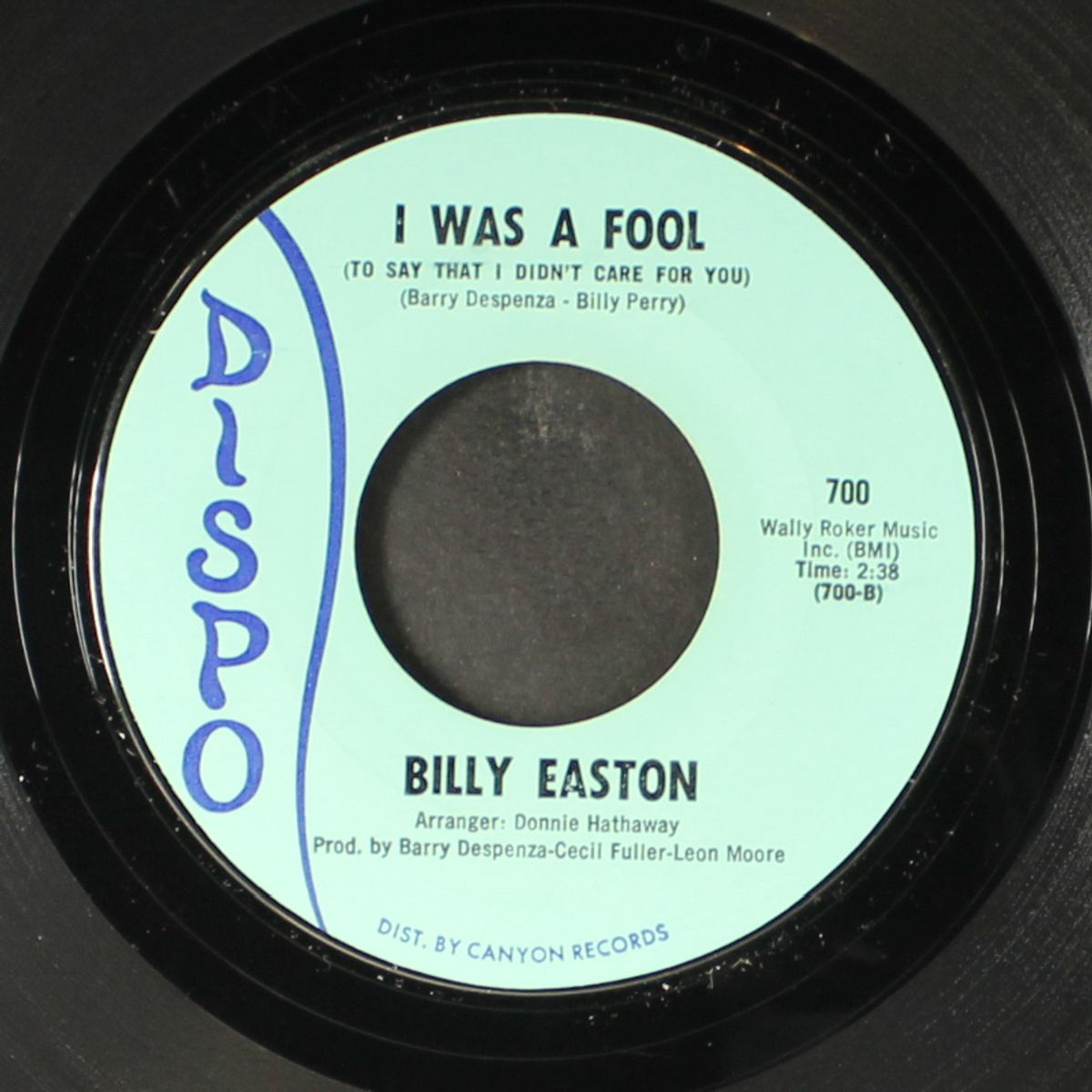 why can't this time / i was a fool by BILLY EASTON